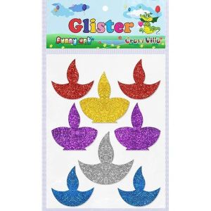 Glister Diya Glitter Sticker