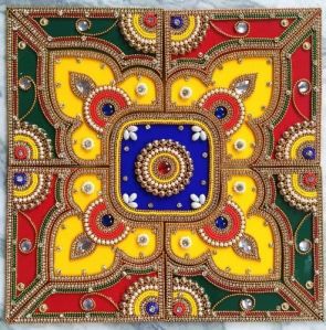 acrylic square rangoli