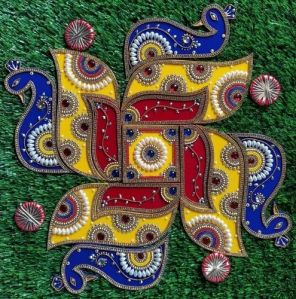 Handmade Mix Kundan Rangoli