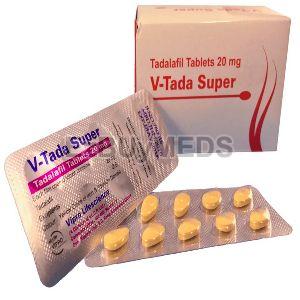 V-Tada Super 20mg Tablets