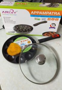 Arixy nonstick appam patra with glass lid