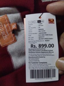garments label