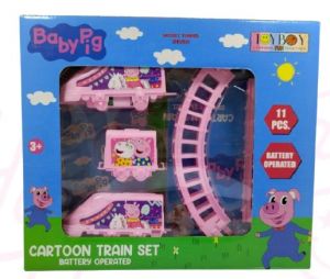 Plastic Peppa Pig Bullet Train Set