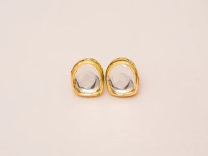Round Kundan Earring