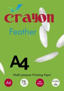 Crayon Feather 75 GSM A4 Copier Paper