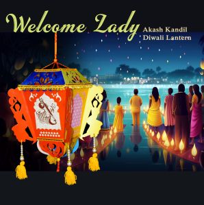 welcome lady kandil lantern