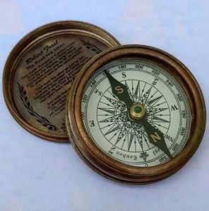 3 Inch Vintage Brass Compass