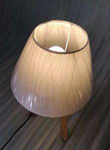 Antique Wooden Tripod Floor Lamp