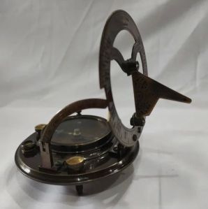 Brown Brass Nautical Compass