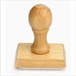 Wooden Rubber Stamp