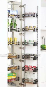 Stainless Steel Pull Out Kitchen Pantry Unit