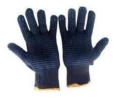 Blue Dotted Gloves