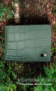 Croco Printed Premium Leather Wallet