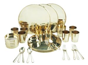 42 Pcs Bronze Dinner Set