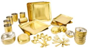 48 Pcs Stainless Steel PVD Gold Dinner Set