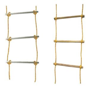 Wooden And Aluminum Ladder