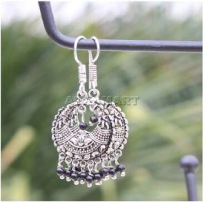 Black Bead Earrings