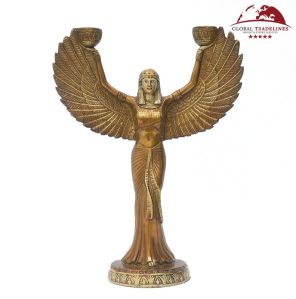 Egyptian Mummy Goddess ISIS Candle Stand Ancient