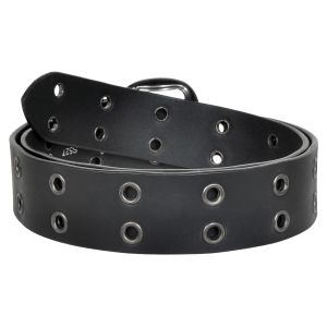 Men\'s Double Grommet Full Grain Leather Belt