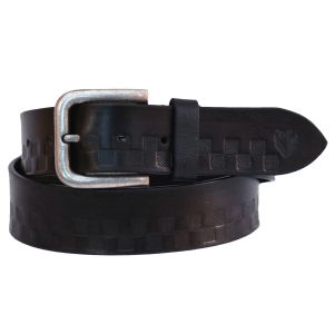 Men\'s Black Full Grain Leather Belt