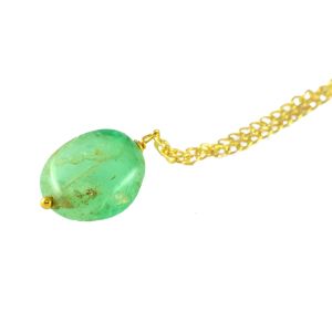 Natural Emerald Gemstone Necklace