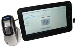 Android Tablet with Optical Fingerprint Scanner