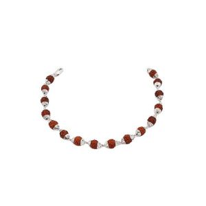 Sterling Silver Rudraksha Bracelet