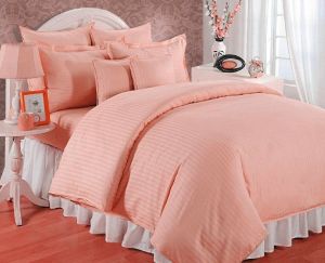 Rekhas Premium Satin Peach Bedsheets