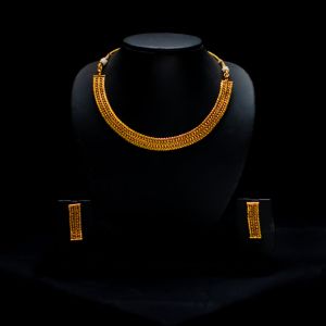 Designer Traditional Gold Plated Necklace Set