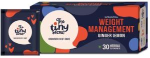 The Tiny Secret's Weight Management Tea Ginger Lemon Flavour