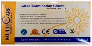 Latex Examination Gloves (Pack of 100)