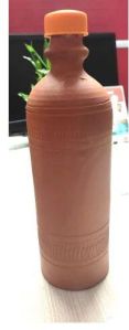 Terracotta Clay Water Bottle