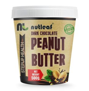 500gm Nutleaf Dark Chocolate Creamy Peanut Butter