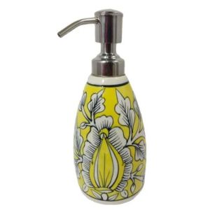 Ceramic Yellow Soap Dispenser