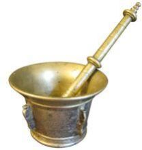 Brass Mortar Pestle