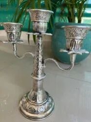 Silver Candle Stand