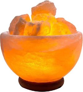 Fire Bowl with Chunks Himalayan Salt Lamp