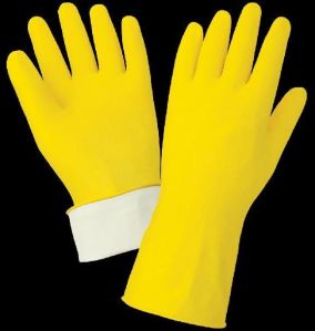 Flocklined Household Rubber Gloves