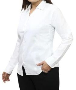 Cotton Full Sleeve Ladies Formal Shirt