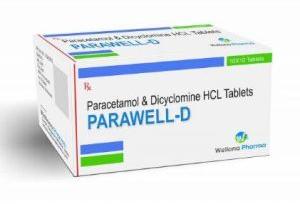 Paracetamol And Dicyclomine HCL Tablets