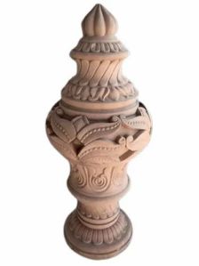 Carved Stone Lamp