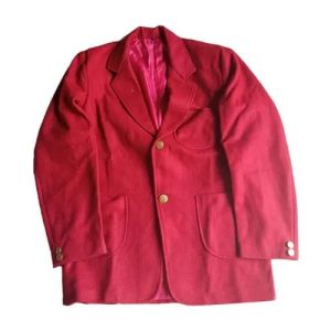 Red Plain School Blazer