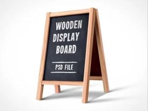 Wooden Menu Stand