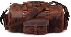 Full-grain Buffalo Leather Travel Bag