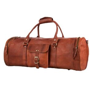 leather travel bag