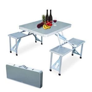 Aluminium folding picnic table