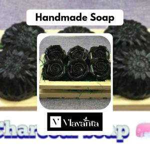 natural charcoal handmade soap