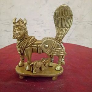 Brass Kamadenu Statue
