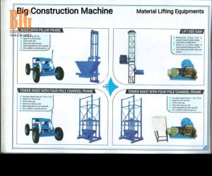 tower hoist material lifting equipment