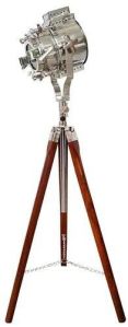 Wooden Tripod Lamp